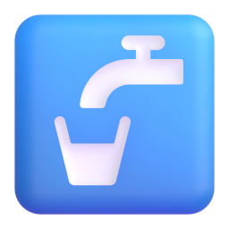 Potable Water Symbol 3D