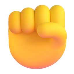 Raised Fist 3D