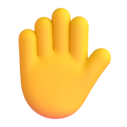 Raised Hand 3D