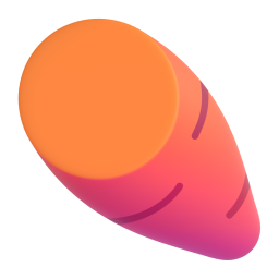 Roasted Sweet Potato 3D