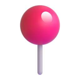 Round Pushpin 3D