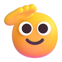 Saluting Face 3D