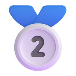 Second Place Medal 3D