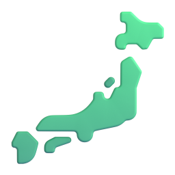 Silhouette of Japan 3D