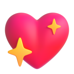 Sparkling Heart 3D