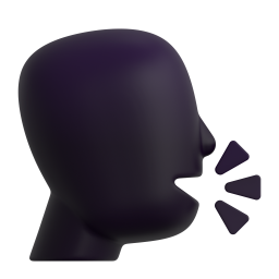 Speaking Head in Silhouette 3D