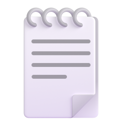 Spiral Note Pad 3D