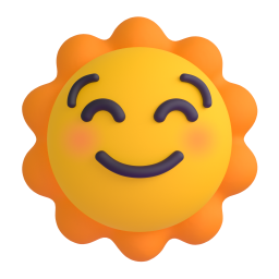 Sun with Face 3D