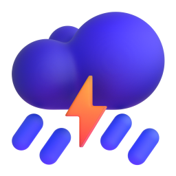 Thunder Cloud and Rain 3D