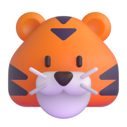 Tiger Face 3D