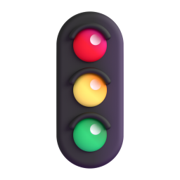 Vertical Traffic Light 3D