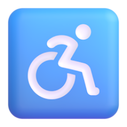 Wheelchair Symbol 3D