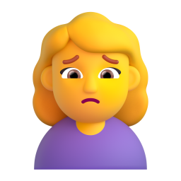 Woman Frowning 3D
