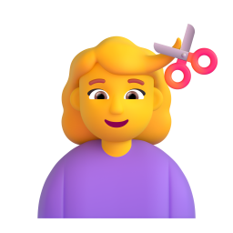 Woman Getting Haircut 3D