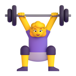 Woman Lifting Weights 3D