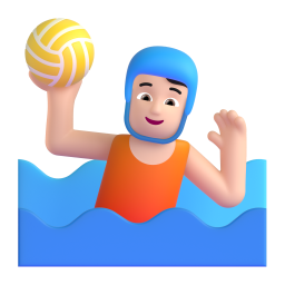 person playing water polo 3D