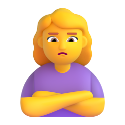 Woman Pouting 3D