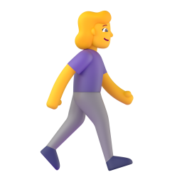 woman walking facing right 3D