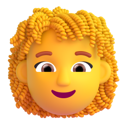 Woman: Curly Hair 3D