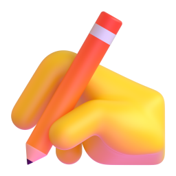 Writing Hand 3D