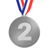 Second Place Medal Apple Emoji