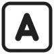 Negative Squared Latin Capital Letter A High Contrast