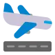 Airplane Arriving Flat