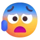 Face with Open Mouth and Cold Sweat Color