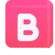 Negative Squared Latin Capital Letter B Color