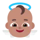 baby angel: medium skin tone Flat