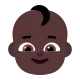 baby: dark skin tone Flat