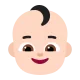 baby: light skin tone Flat