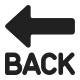 Back with Leftwards Arrow Above High Contrast