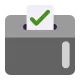 Ballot Box with Ballot Flat