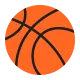 Basketball and Hoop Flat