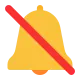 Bell with Cancellation Stroke Flat