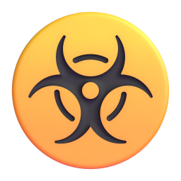Biohazard Sign 3D