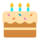 Birthday Cake Flat