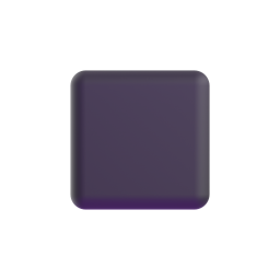 Black Medium Small Square 3D