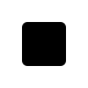 Black Medium Small Square Flat