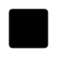 Black Medium Square Flat