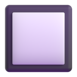 Black Square Button 3D