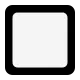 Black Square Button Flat