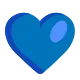 Blue Heart Flat
