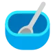 Bowl with Spoon Flat