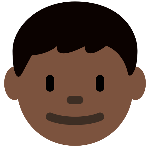 boy: dark skin tone