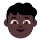 boy: dark skin tone Flat