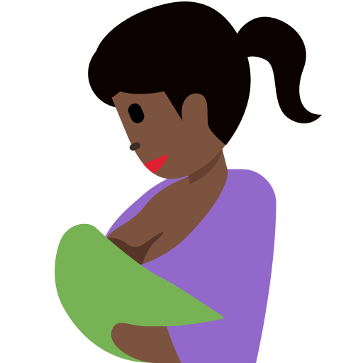 Breast Feeding Dark Skin Tone Discord Emoji