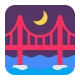 Bridge at Night Flat