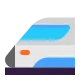 High-Speed Train with Bullet Nose Flat